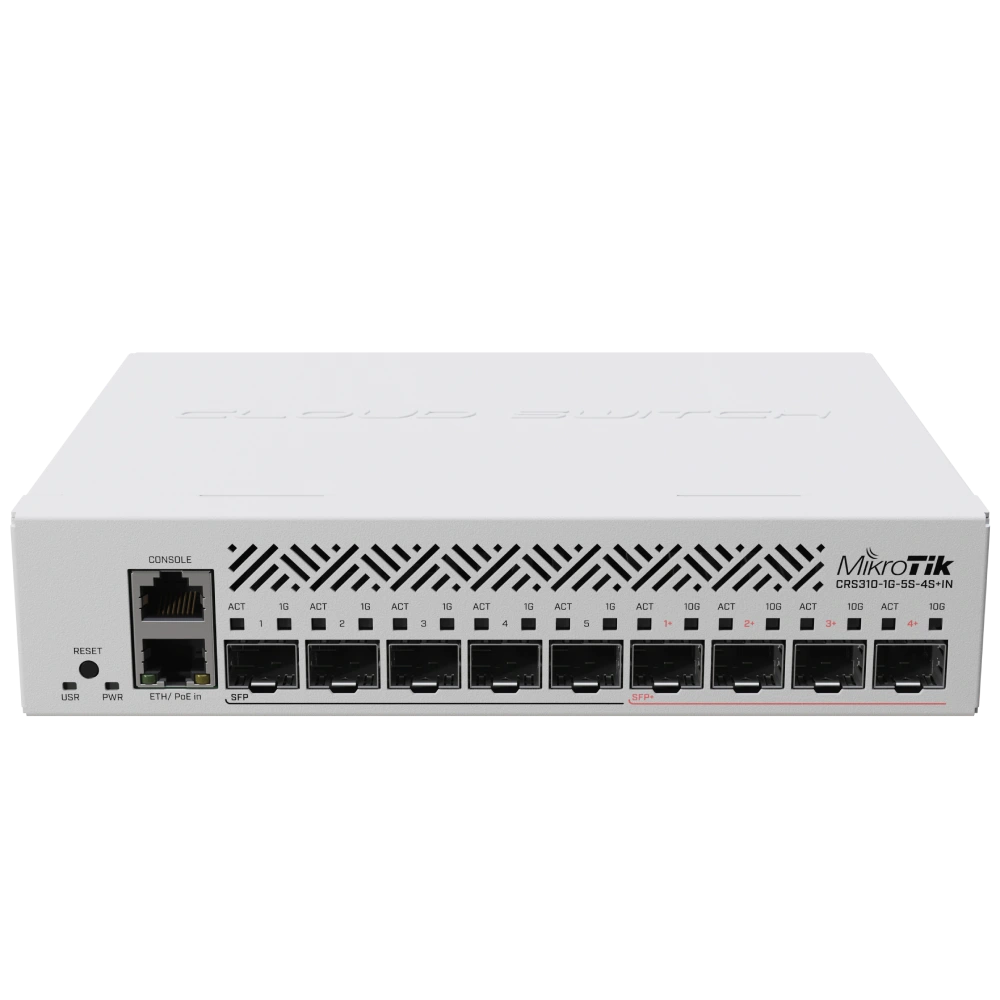 10g sfp+ коммутатор mikrotik mikrotik crs310-1g-5s-4s+in