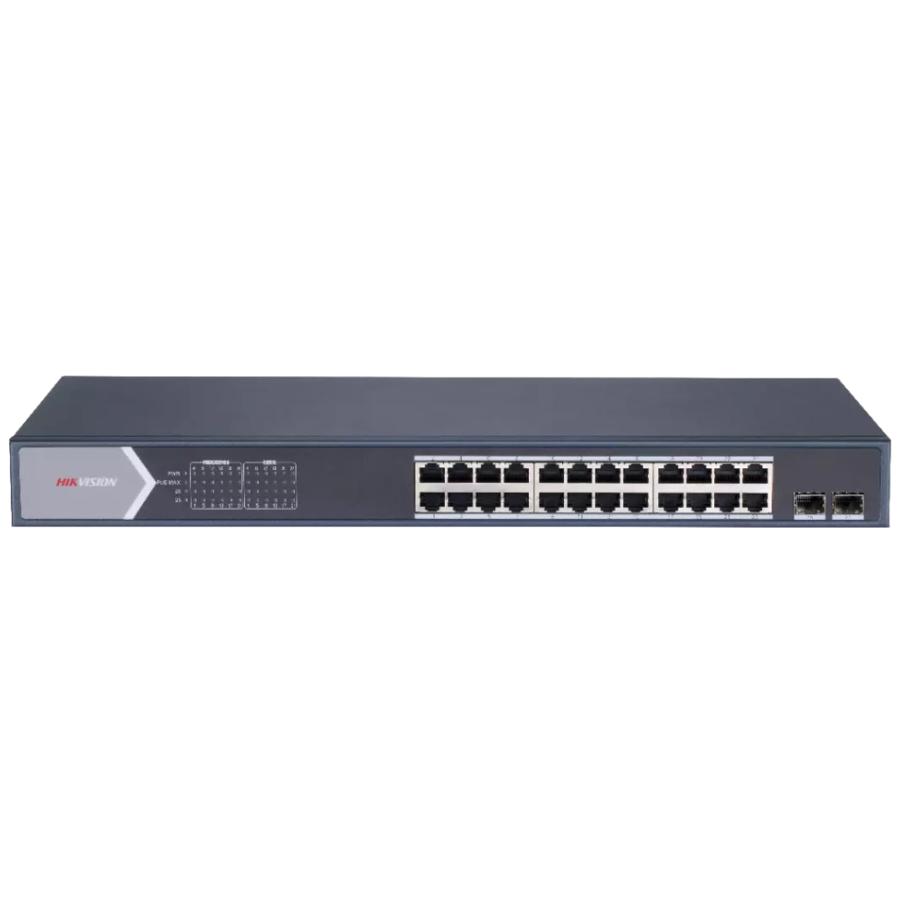 Управляемый 24-портовый гигабитный poe-коммутатор hikvision hikvision ds-3e1526p-si