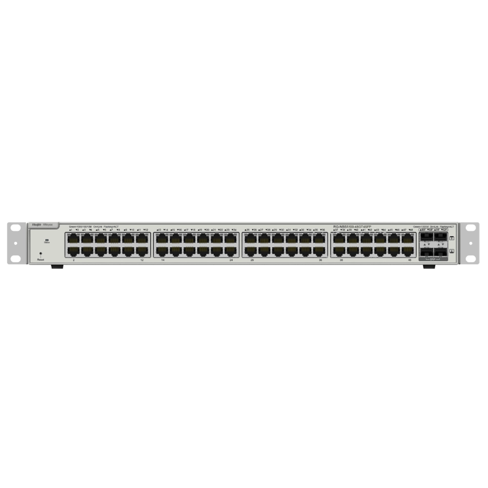 48-портовый гигабитный l2+ управляемый коммутатор ruijie ruijie reyee rg-nbs5100-48gt4sfp