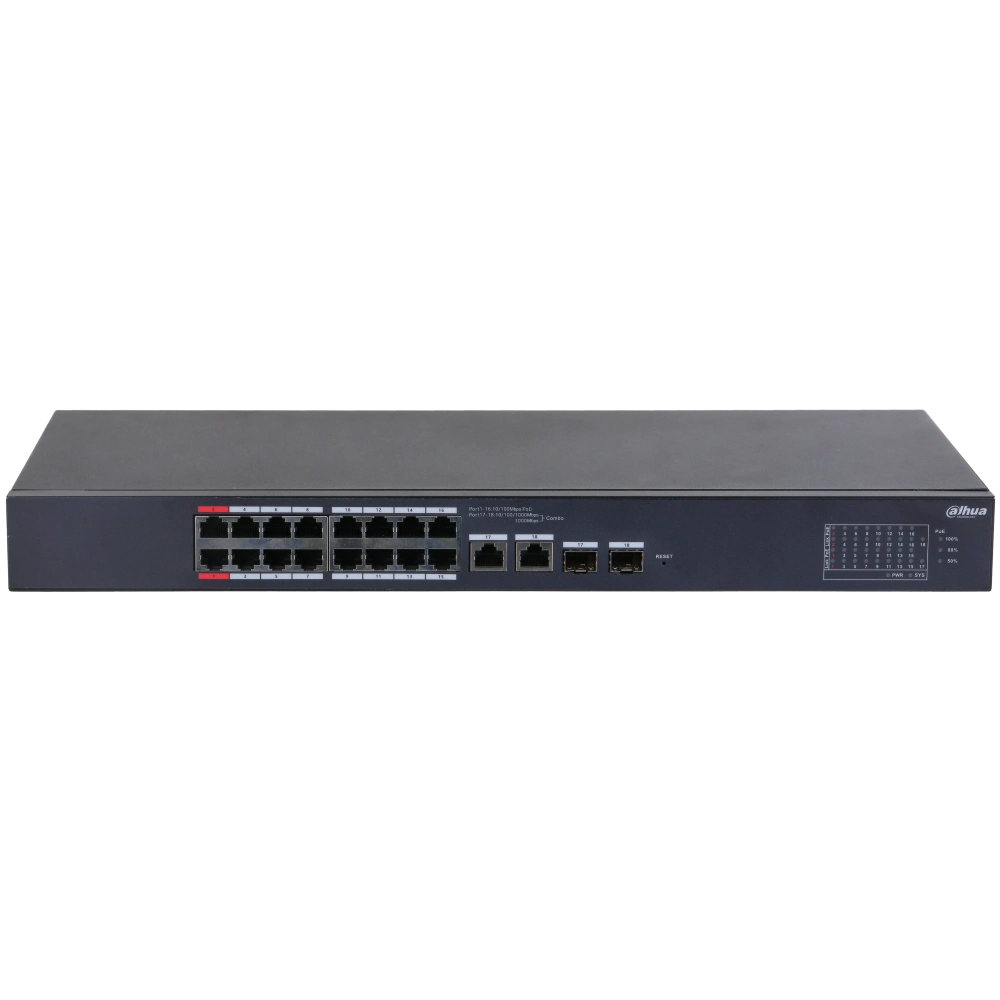 16-портовый управляемый с poe dahua dh-cs4218-16et-135