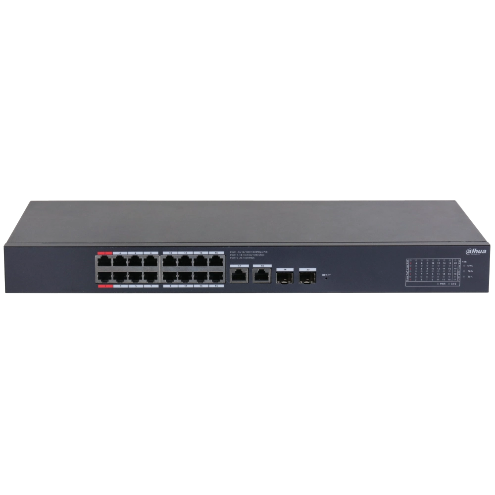 16-портовый гигабитный управляемый с poe dahua dh-cs4220-16gt-190