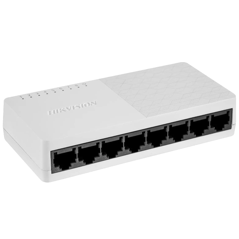 8-портовый коммутатор fast ethernet hikvision ds-3e0108d-o