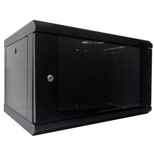 Шкаф коммутационный настенный 6u 600x450 разборный hypernet wmnc-6u-flat-ac-black