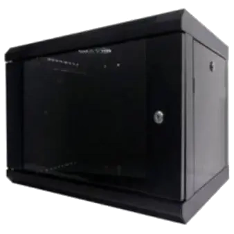 Шкаф коммутационный настенный hypernet wmnc66-9u-flat-black