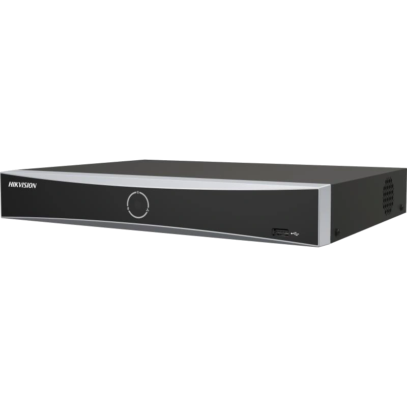 4-канальный poe 1u k acusense 4k nvr hikvision ds-7604nxi-k1/4p(d)