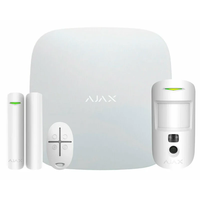 Комплект охранной сигнализации ajax ajax starterkit cam hdr white