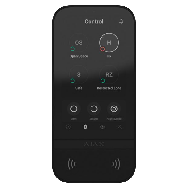 Клавіатура ajax ajax keypad touchscreen (8eu) black