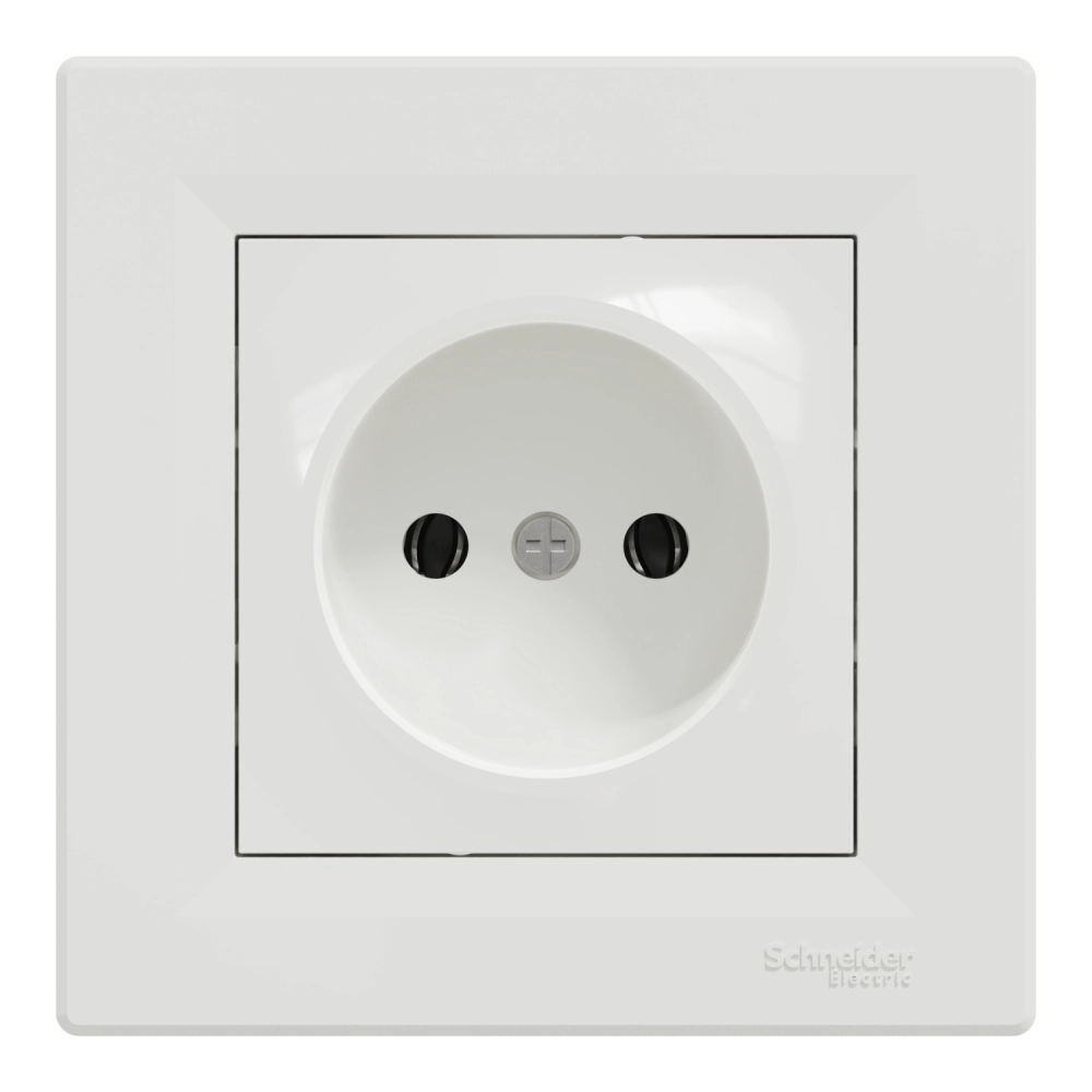 Розетка одинарная без заземления schneider electric schneider electric asfora eph3000121