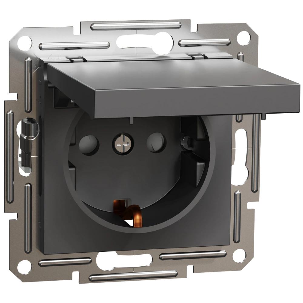Розетка антрацит schneider electric schneider electric asfora eph3100171