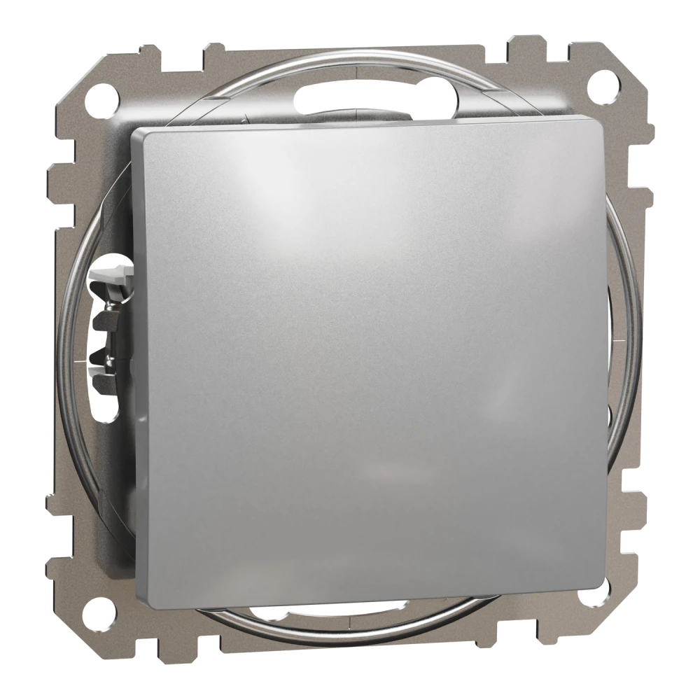 Выключатель schneider electric schneider electric sdd113101 sedna design & elements 1-клавишный алюминий