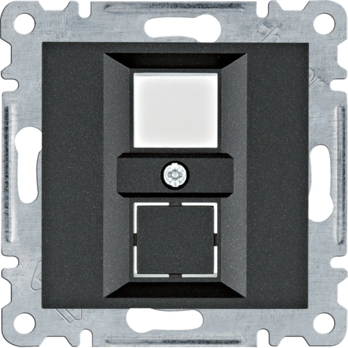 Панель hager lumina wl2323 hager двойная для rj12/rj45
