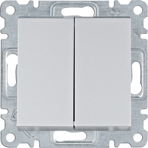 Выключатель hager hager lumina wl0052 2-кл. универсальный