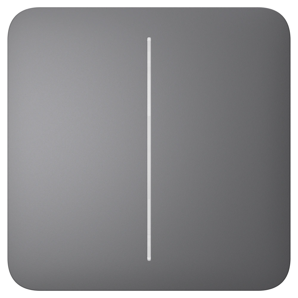 Кнопка двуклавишного выключателя ajax ajax solobutton (2-gang) grey