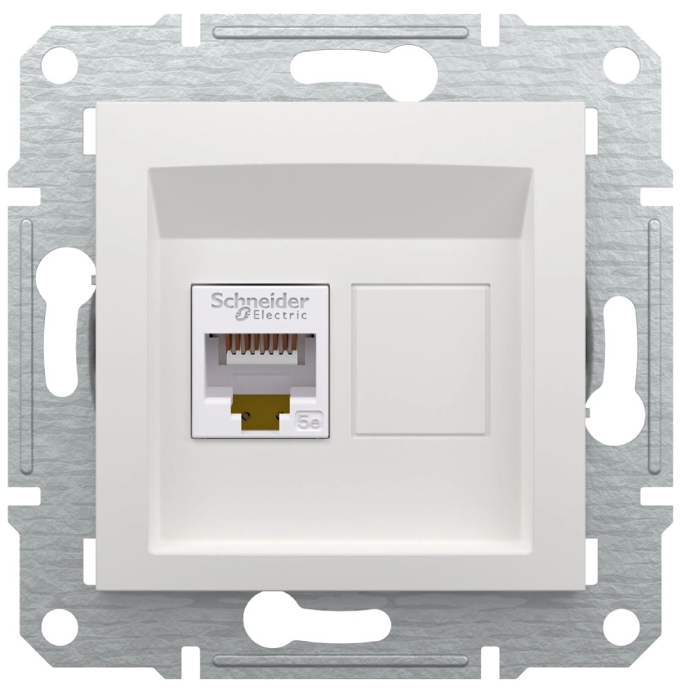 Розетка schneider electric schneider electric asfora (eph4370121) rj45 utp 5e