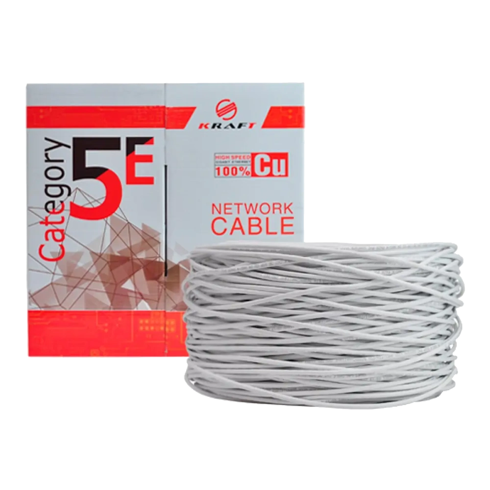 Кабель біметал зовнішній 305 м kraft kraft utp cat5e 0.5 cca