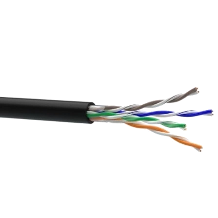 Кабель utp cat 5e, бухта 305 м вуличний 2хпарний (4х жил. * 0,50) ok-net ok-net 2*2*0,50КПП-ВП (100)