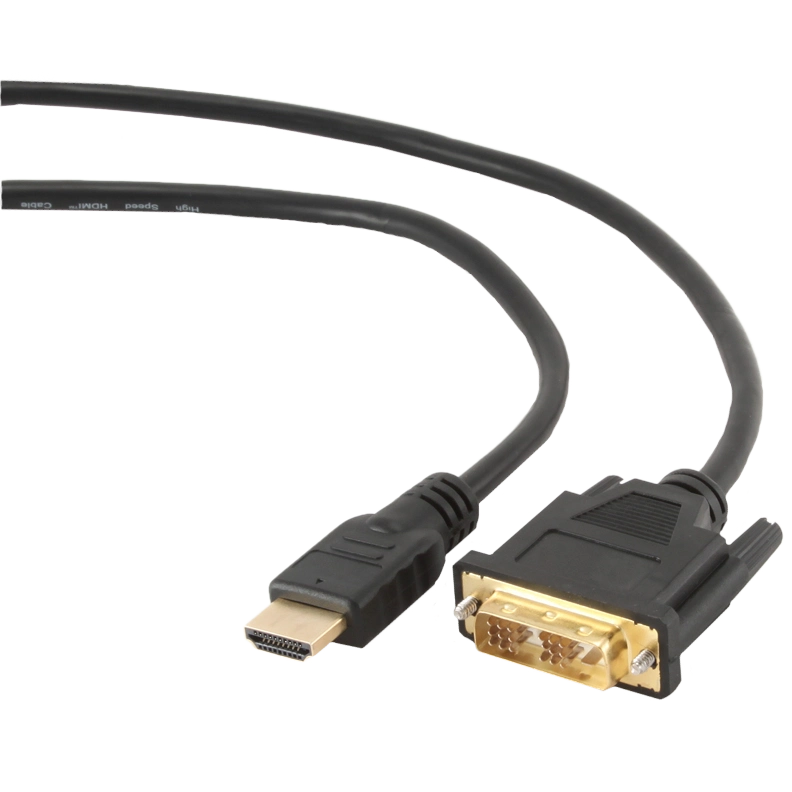 Кабель hdmi - dvi 18+1pin m, 0.5m cablexpert cc-hdmi-dvi-0.5m