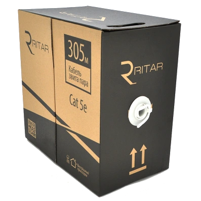 Кабель ritar ritar КНПП utp (4*2*0.5) 4p 24 awg ПЕ (305м)