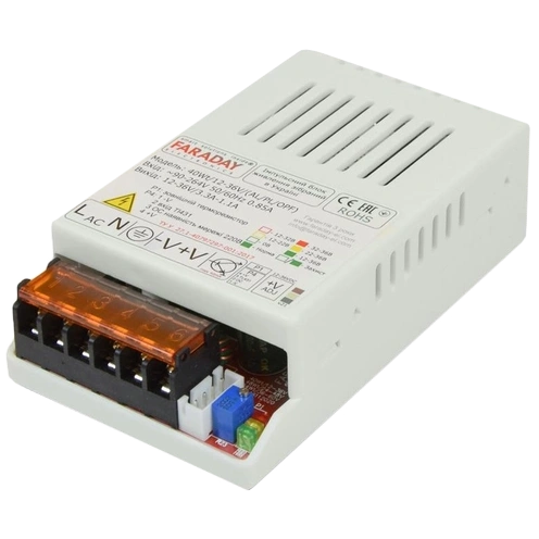 Блок живлення faraday electronics faraday electronics 40wt/12-36v/pl