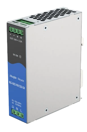 Блок питания ruijie ruijie rg-nis-pa120-54 ac/dc 54В 2.2А 120 Вт на din-рейке