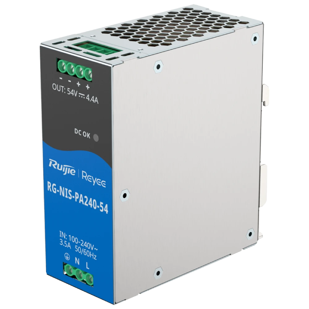 Блок питания ruijie ruijie rg-nis-pa240-54 ac/dc 54В 4.4А 240 Вт на din-рейке