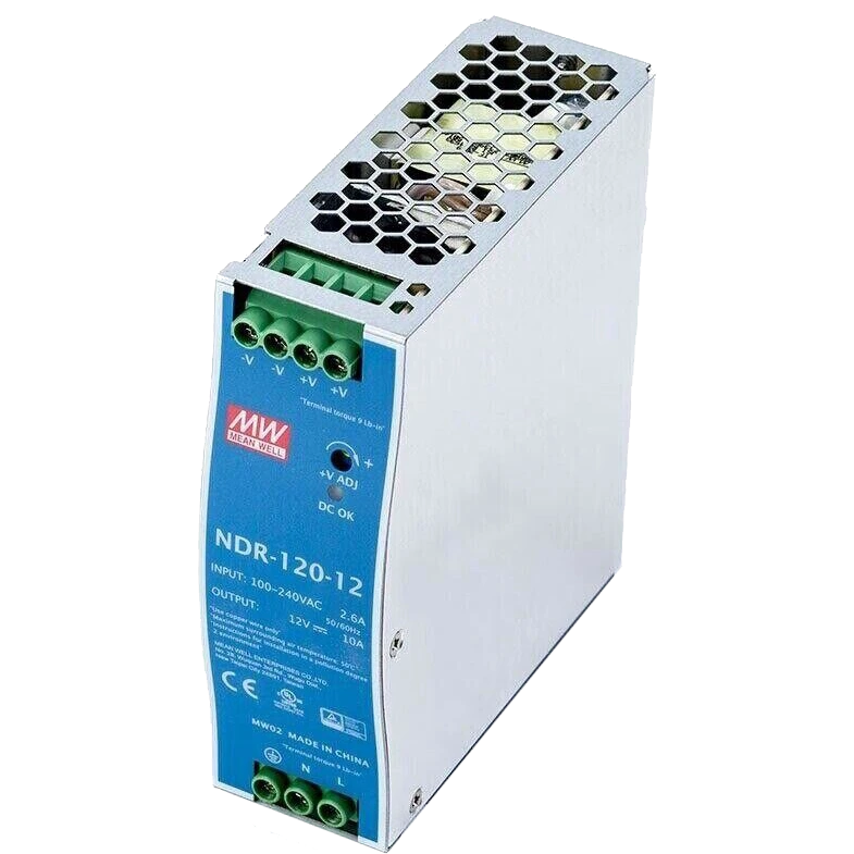 Блок живлення mean well mean well ndr-120-12 120Вт 10a 12В на din-рейке