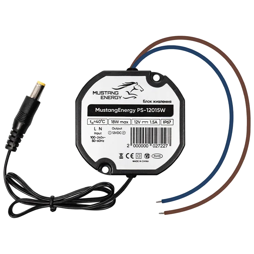 Блок питания mustang energy mustang energy ps-12015w ip67