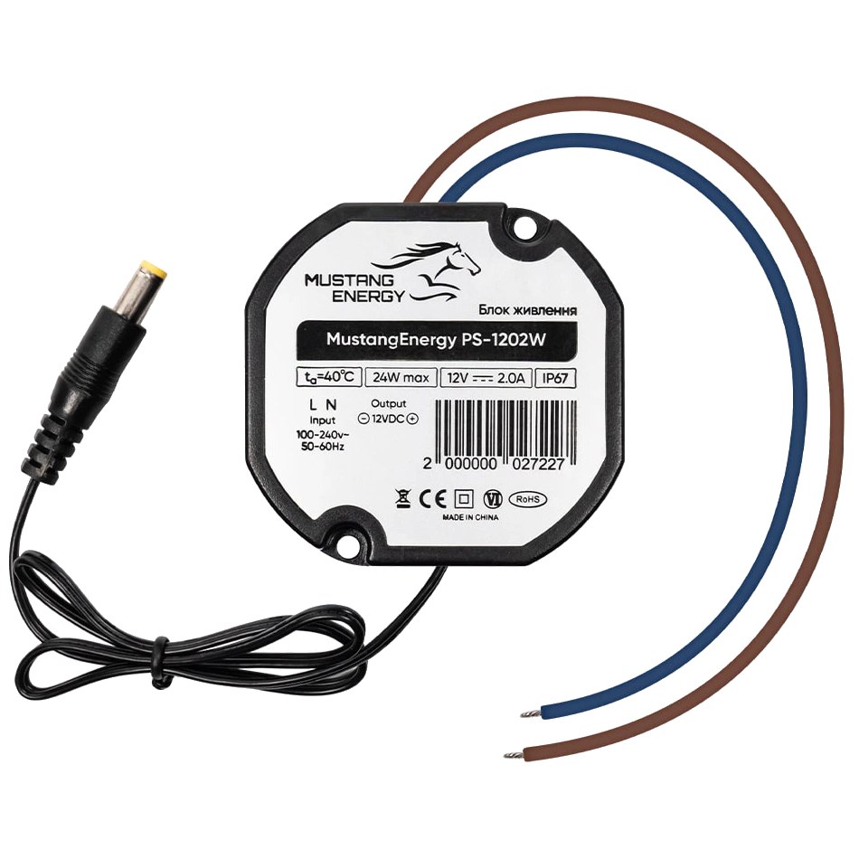 Блок питания mustang energy mustang energy ps-1202w ip67