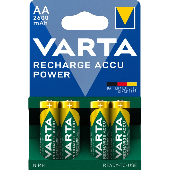 Акумулятор varta varta prof accu aa 2600mah bli 4 ni-mh