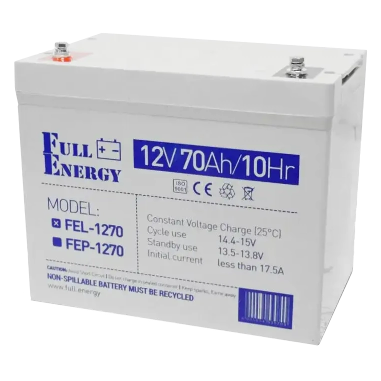 Аккумулятор гелевый full energy full energy fel-1270 12v 70 ah