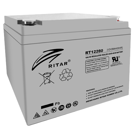 Акумуляторна батарея ritar ritar agm rt12280 12v 28ah