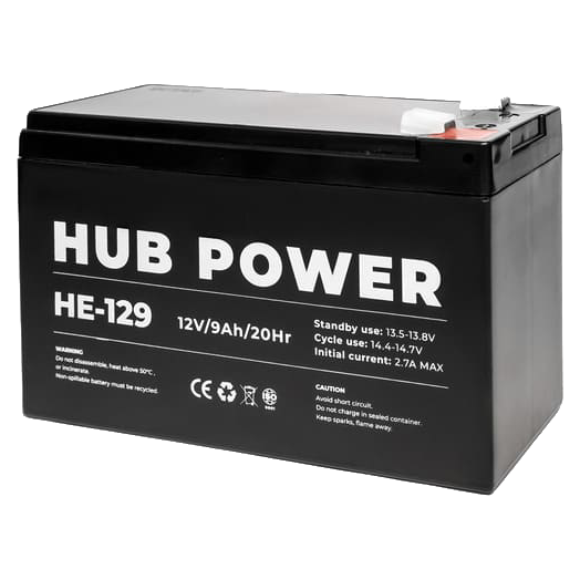 Акумуляторна батарея hub power hub power he-129 12v 9ah