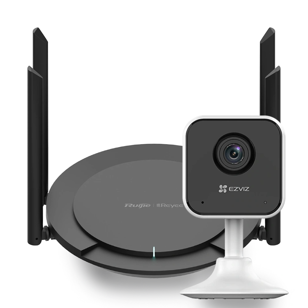 Комплект ruijie ezviz cs-h1c (1080p) + reyee rg-ew300 pro