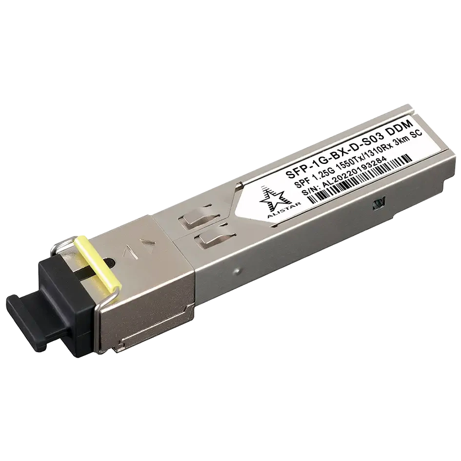 Модуль alistar alistar sfp-1g-bx-d-s03 sfp 1g 1sm wdm sc 3km tx1550/rx1310nm ddm