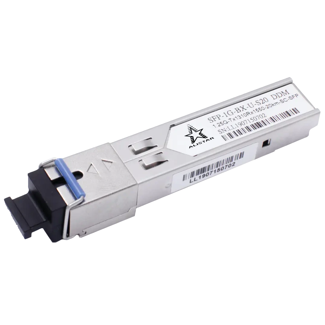 Модуль alistar alistar sfp-1g-bx-u-s20 sfp 1g 1sm wdm sc 20km tx1310/rx1550nm ddm