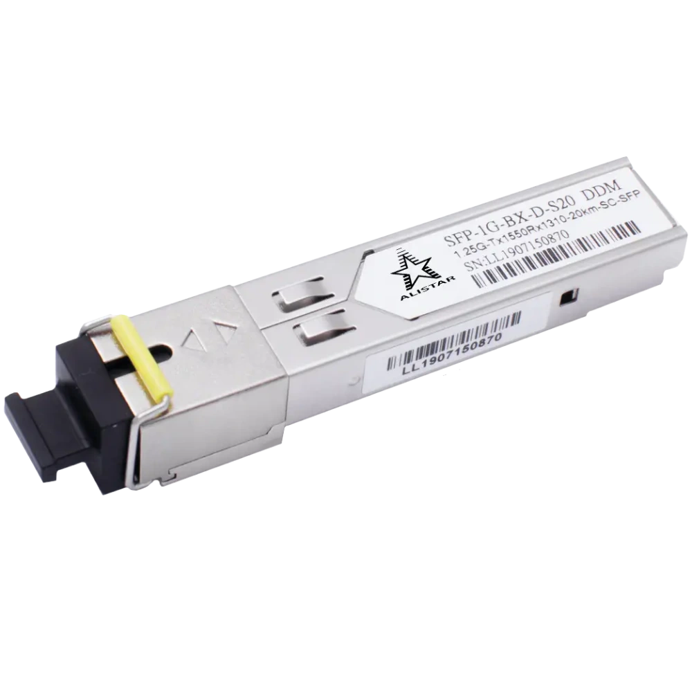 Модуль alistar alistar sfp-1g-bx-d-s20 sfp 1g 1sm wdm sc 20km tx1550/rx1310nm ddm