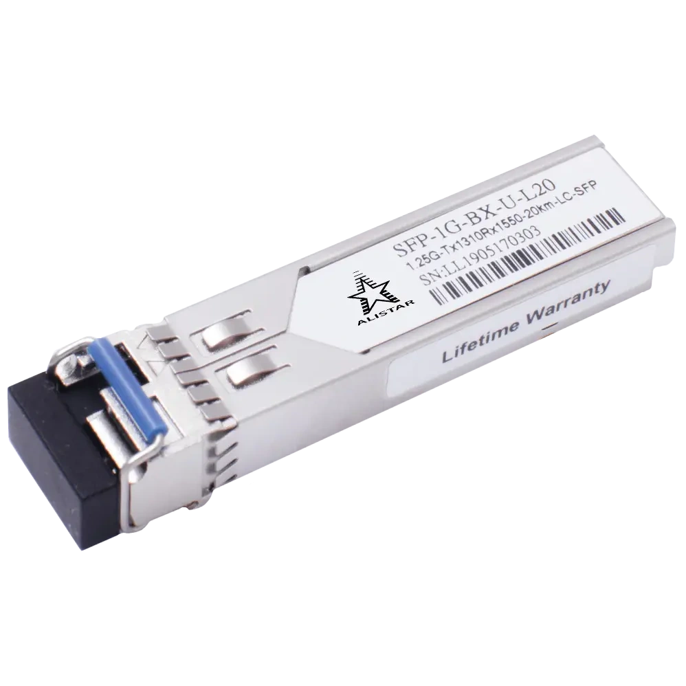 Модуль alistar alistar sfp-1g-bx-u-l20 sfp 1g 1sm wdm lc 20km tx1310/rx1550nm ddm