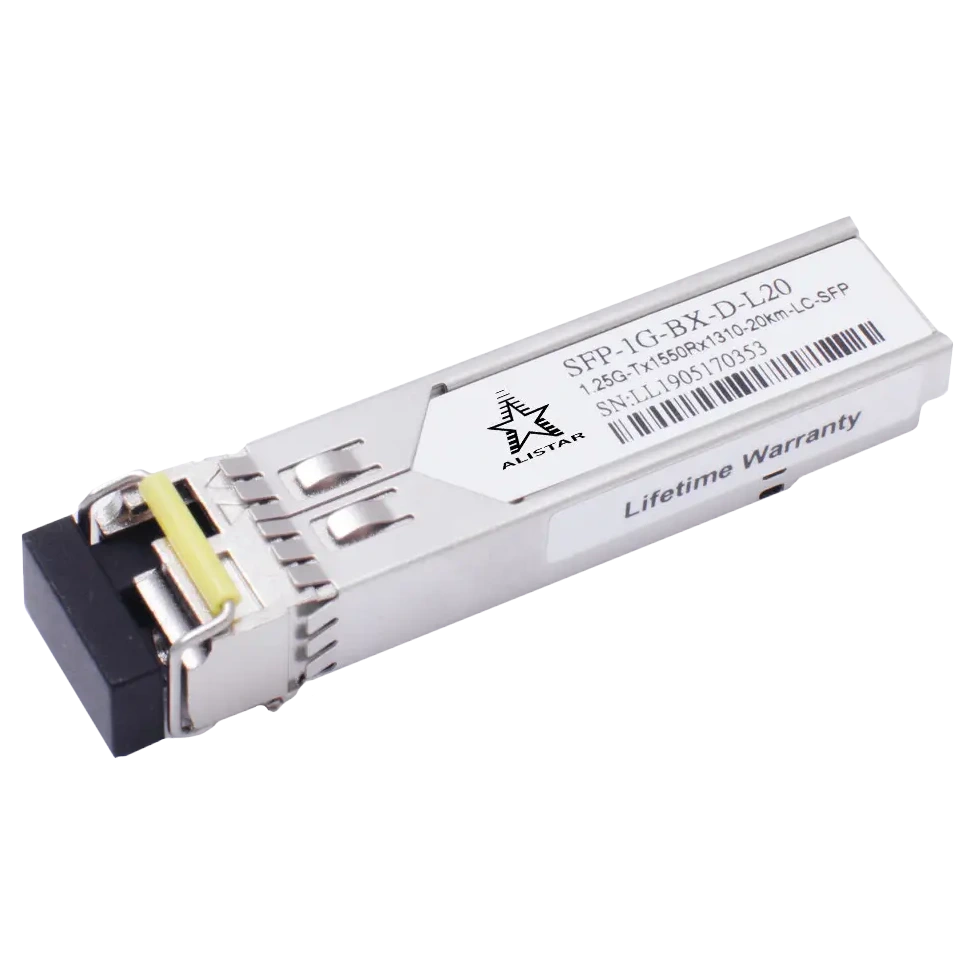 Модуль alistar alistar sfp-1g-bx-d-l20 sfp 1g 1sm wdm lc 20km tx1550/rx1310nm ddm