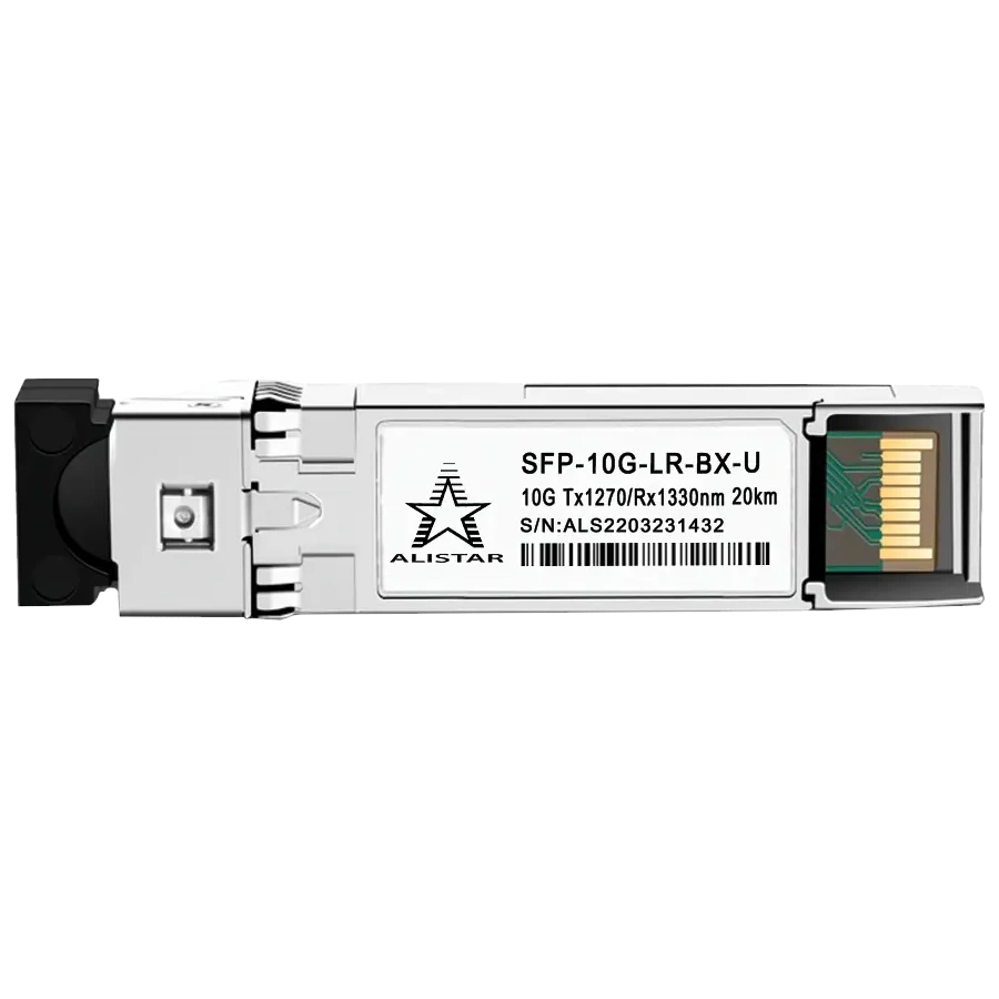 Модуль alistar alistar sfp-10g-lr-bx-u sfp+ 10g base-bx 1sm wdm lc 20km tx1270/rx1330nm dom