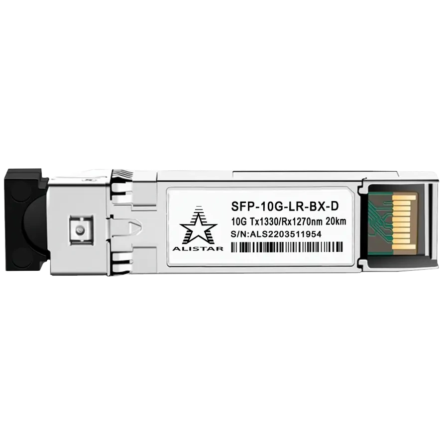 Модуль alistar alistar sfp-10g-lr-bx-d sfp+ 10g base-bx 1sm wdm lc 20km tx1330/rx1270nm dom