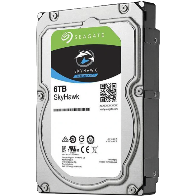 Жесткий диск seagate seagate skyhawk hdd 6tb 5400rpm 256mb st6000vx001