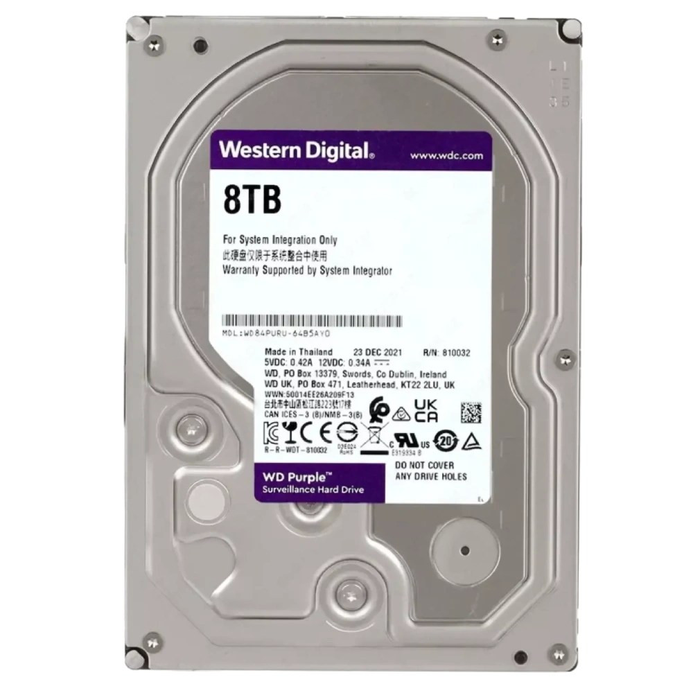 жесткий диск western digital western digital wd purple surveillance wd83puru