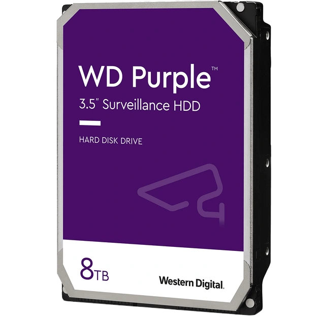 Накопичувач hdd western digital western digital purple 8tb 5400rpm 256mb wd85purz 3.5 sata iii