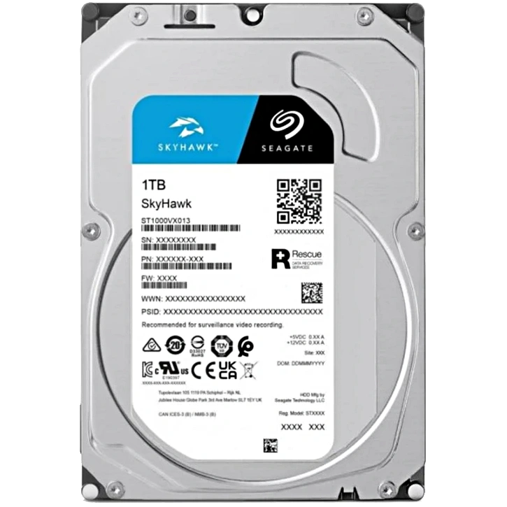 Жесткий диск внутренний seagate seagate skyhawk st1000vx013 1Тб